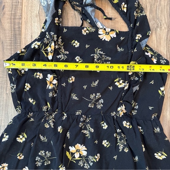 Wild Fable Floral Print Sleeveless Ruffle Apron Front Short Mini Dress Women’s M - Picture 12 of 14